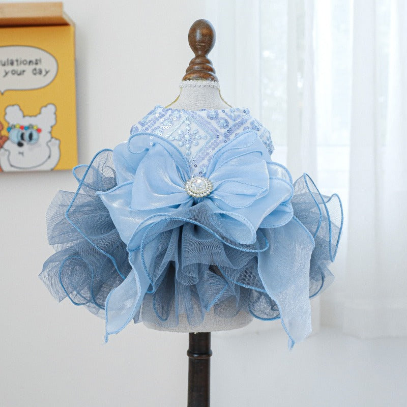 Blue Galaxy Wedding Dress