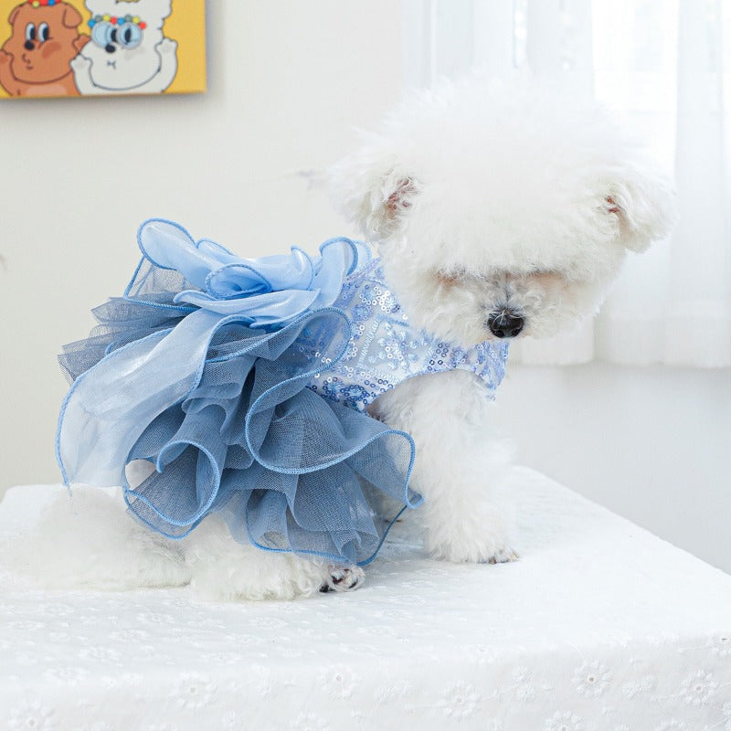 Blue Galaxy Wedding Dress