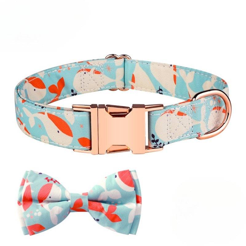 Engraved Rose Gold Buckle Bow Tie