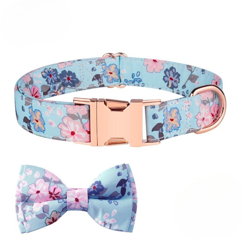 Engraved Rose Gold Buckle Bow Tie