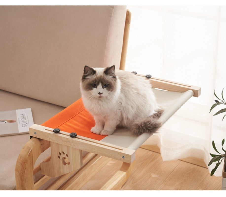 Cat Solid Wood Hanging Bed