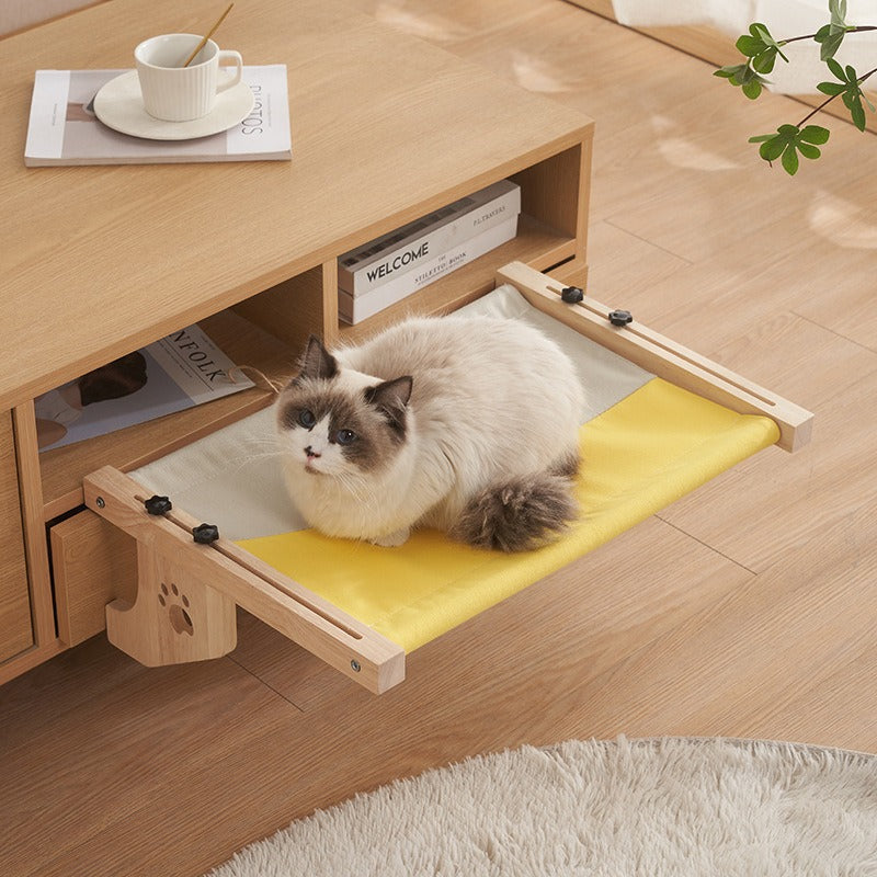 Cat Solid Wood Hanging Bed