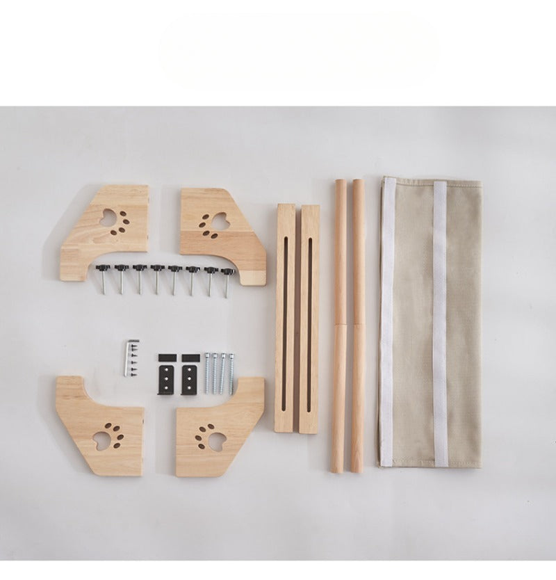 Cat Solid Wood Hanging Bed