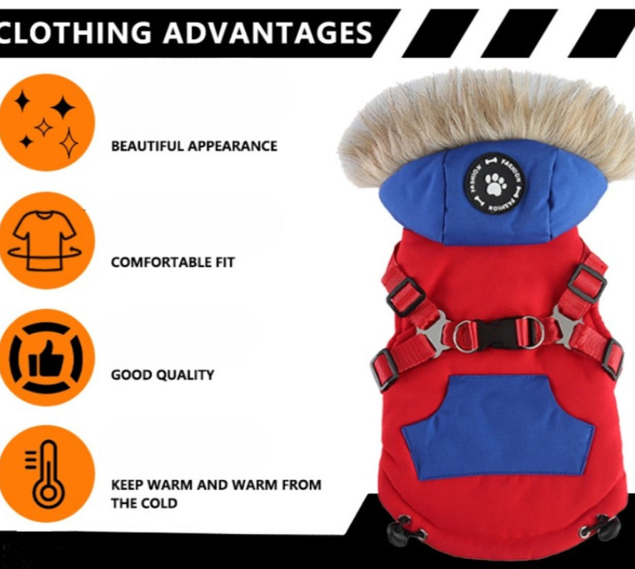 Dog Cotton-Padded Clothes (Warm Pet Apparel)