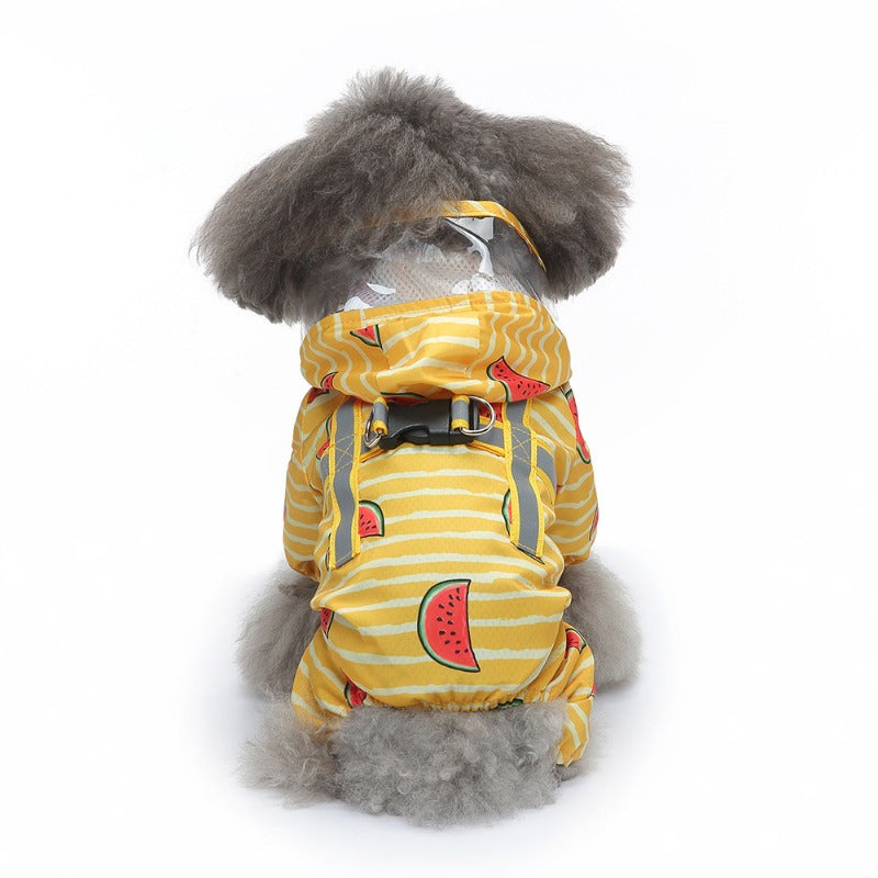 Pet Reflective Back-Strap Raincoat (Waterproof Dog Jacket)