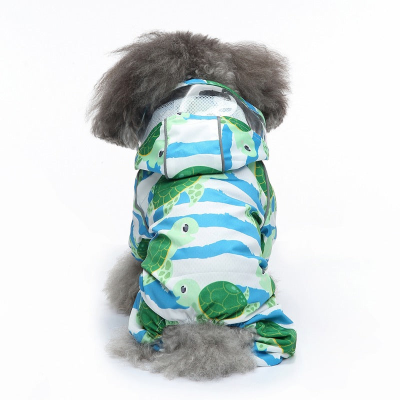 Pet Reflective Back-Strap Raincoat (Waterproof Dog Jacket)