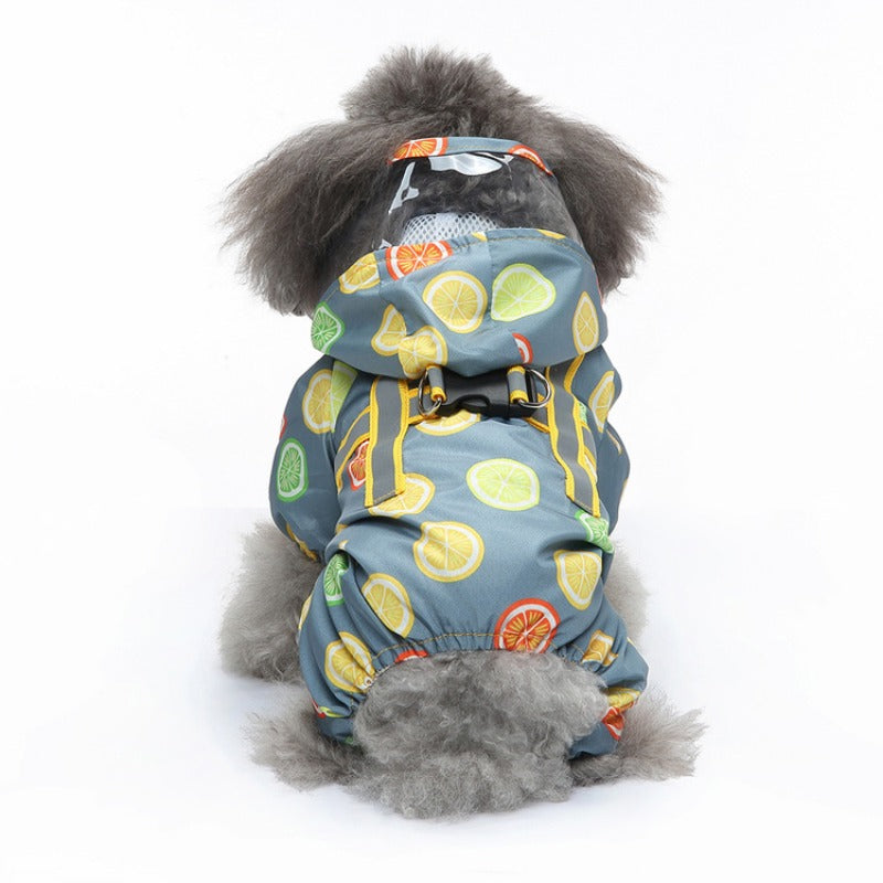 Pet Reflective Back-Strap Raincoat (Waterproof Dog Jacket)