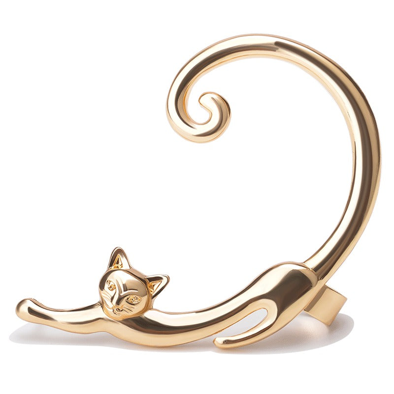 Alloy 3D Cat Earrings