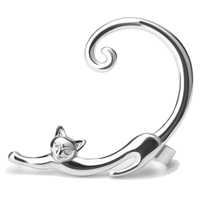 Alloy 3D Cat Earrings