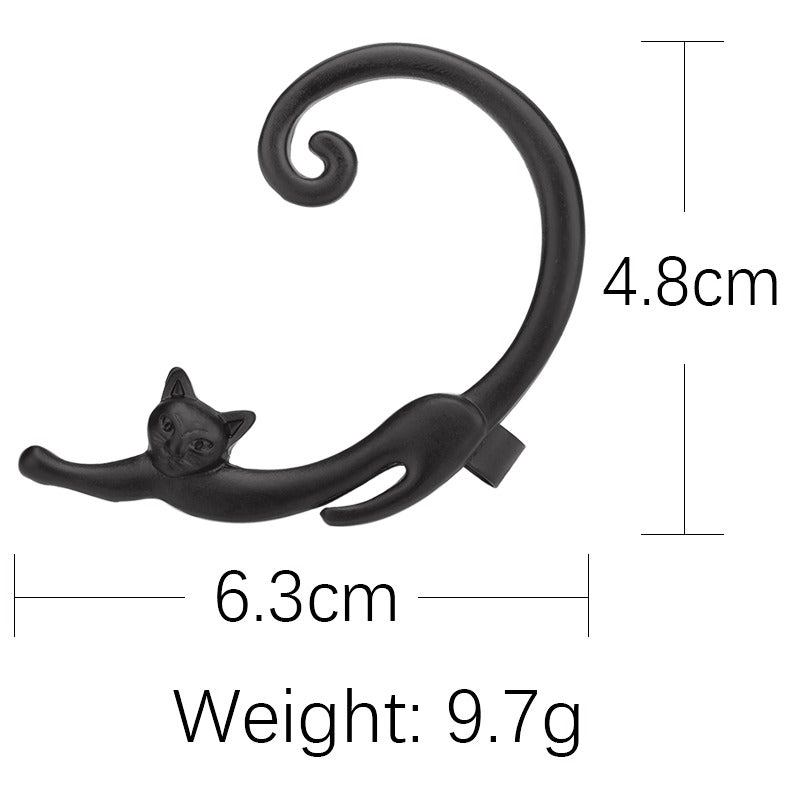 Alloy 3D Cat Earrings