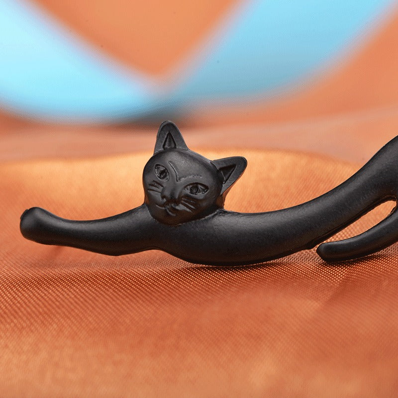 Alloy 3D Cat Earrings