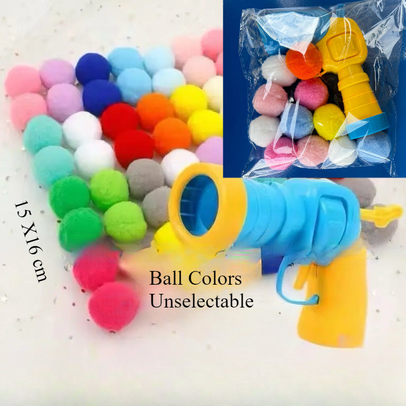 Multi-Color Hair ball & Cat Toy Gun