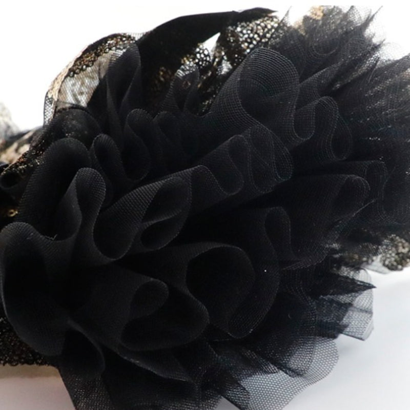 Black & Gold Puppy Princess Dress