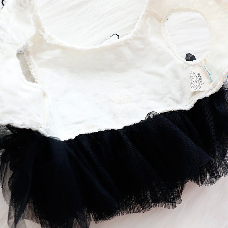 Black Fluffy Wedding Dress