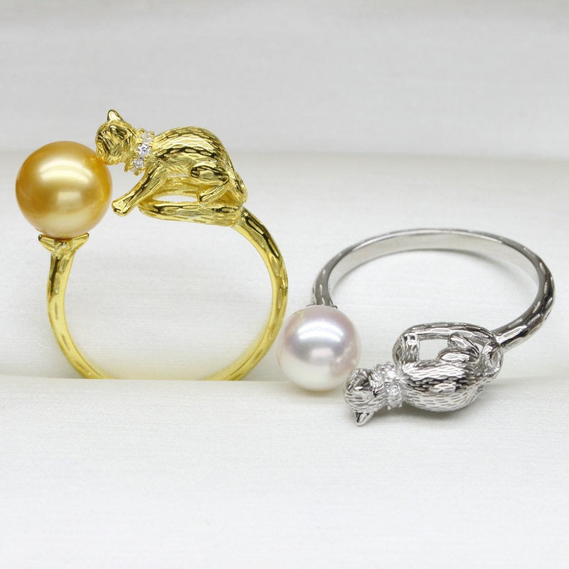 S925 Sterling Silver Pearl Pendant & Ring Set