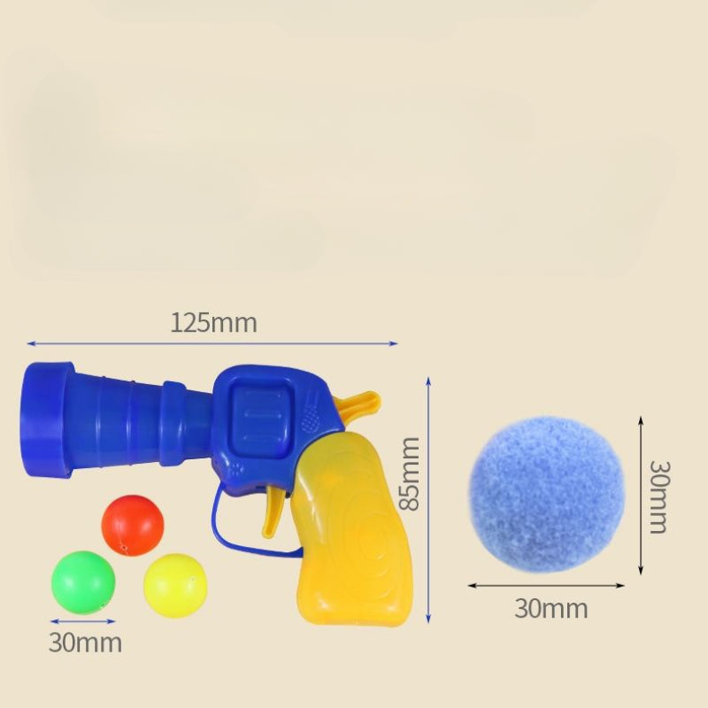 Multi-Color Hair ball & Cat Toy Gun