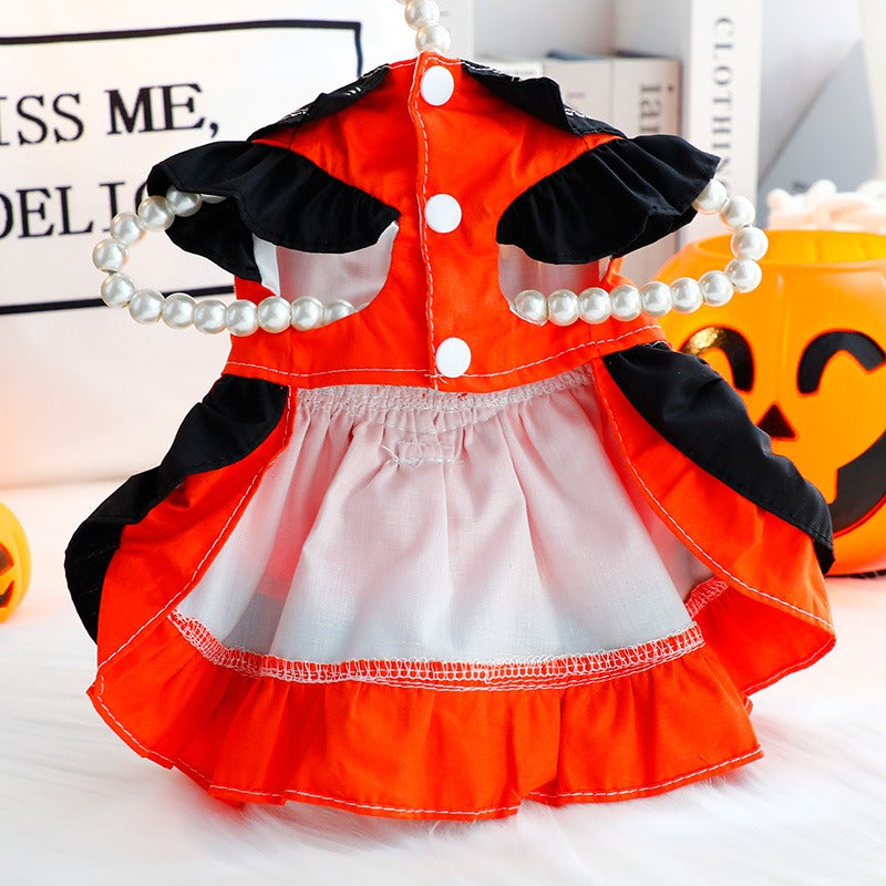 Halloween Black Veil Traction Lolita Dress