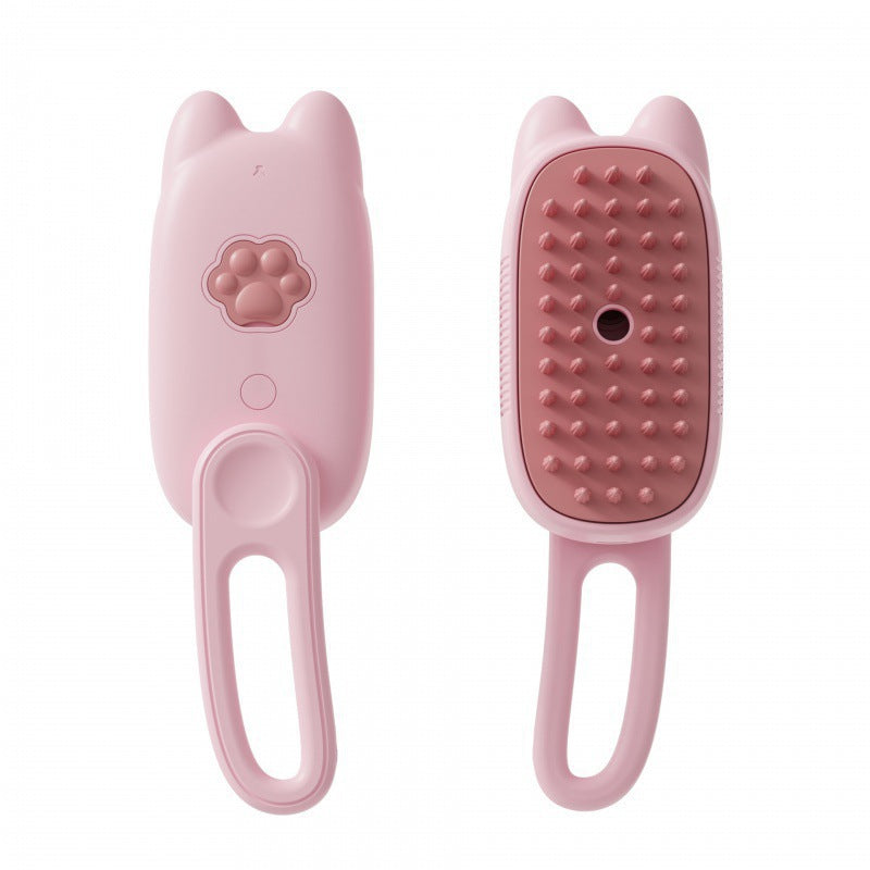 Electric Pet Spray Comb with One-Button Spray Brush