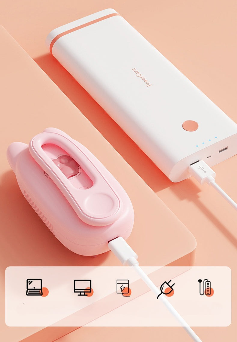 Electric Pet Spray Comb with One-Button Spray Brush