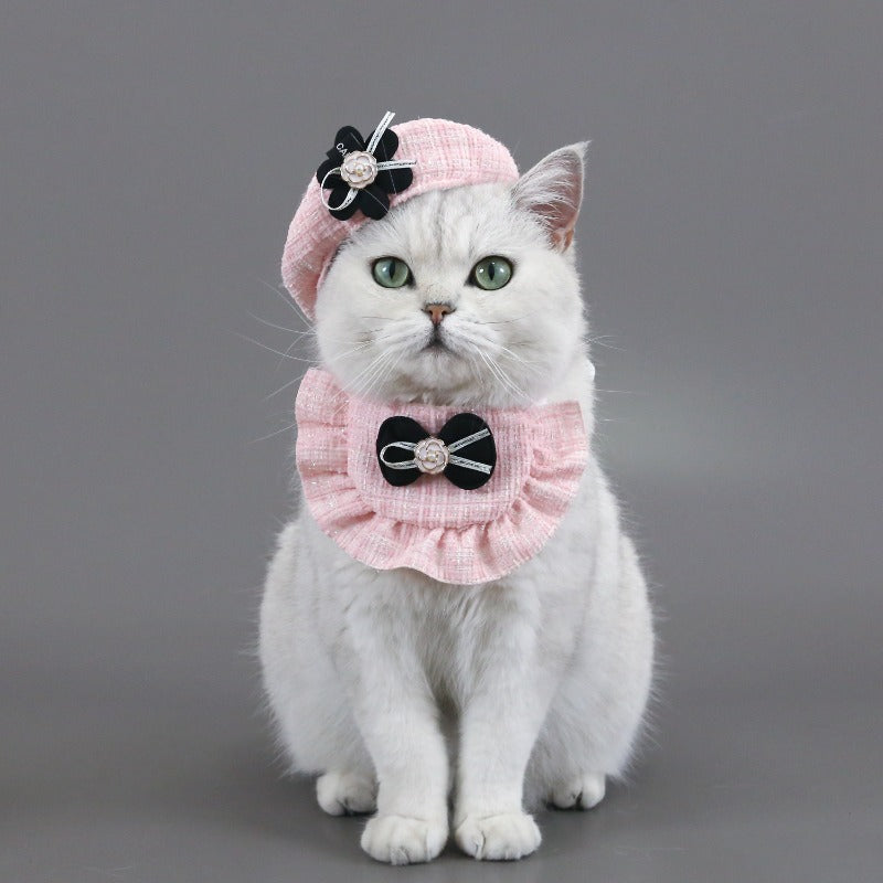 Camellia Hat and Bib Set