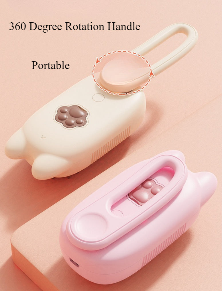 Electric Pet Spray Comb with One-Button Spray Brush