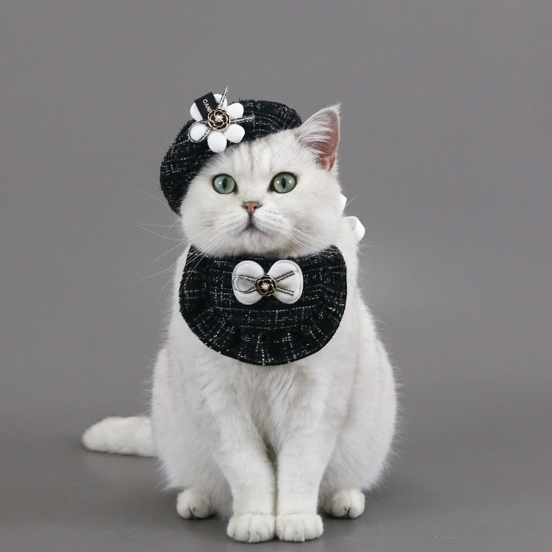 Camellia Hat and Bib Set