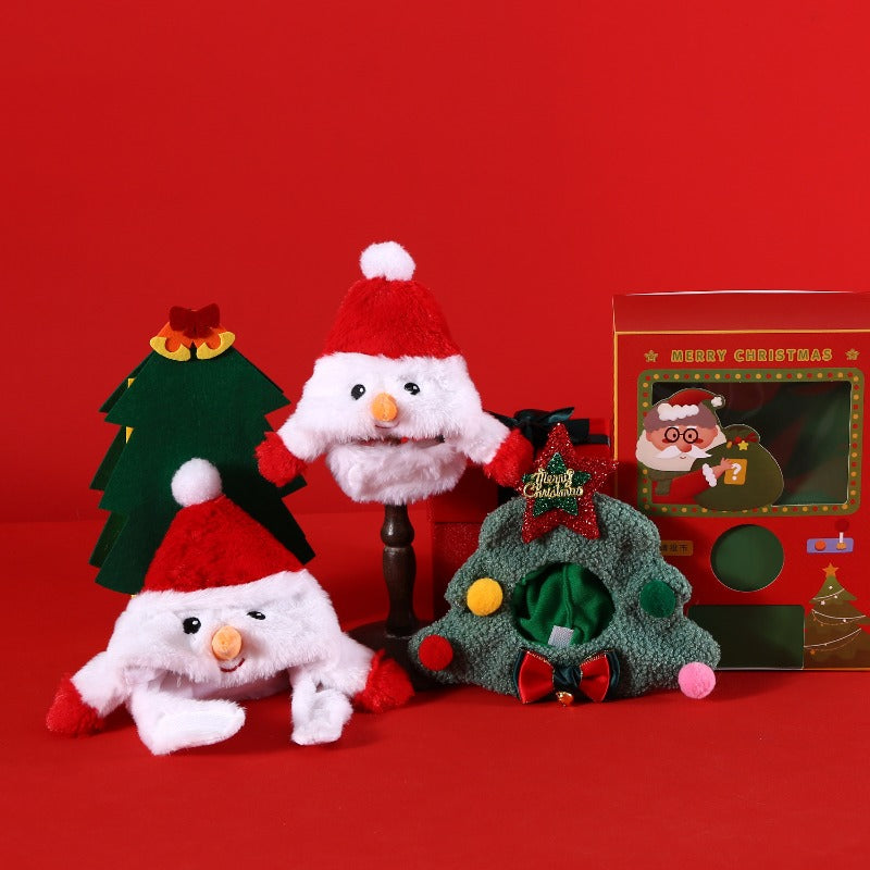 Pet Christmas Tree & Snowman Hat