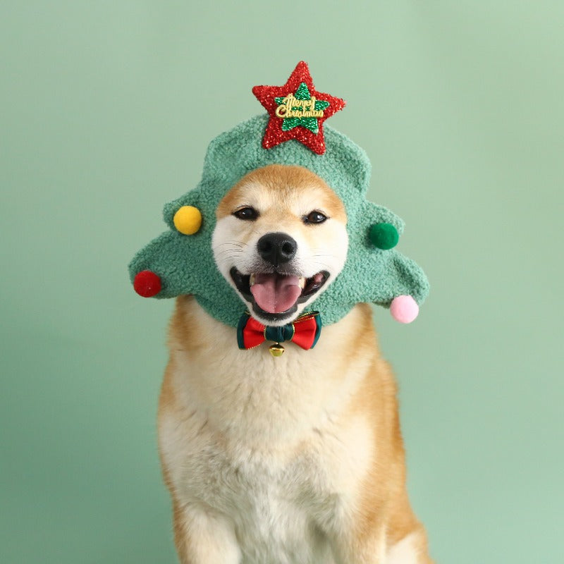 Pet Christmas Tree & Snowman Hat