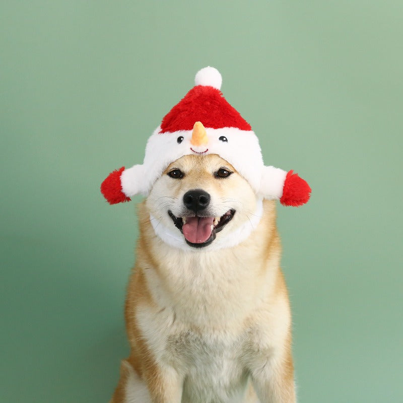 Pet Christmas Tree & Snowman Hat