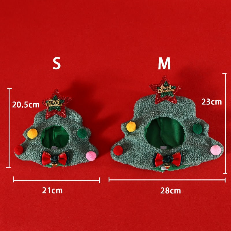 Pet Christmas Tree & Snowman Hat