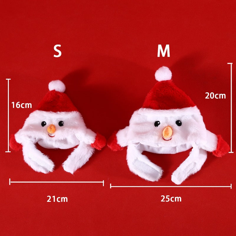 Pet Christmas Tree & Snowman Hat