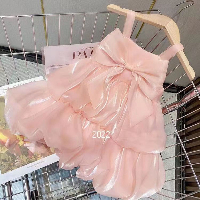 Peach Color Summer Dress