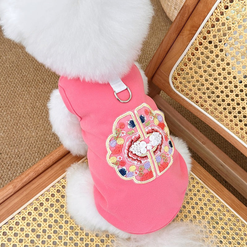 New Chinese Style Embroidered Tractable Vest
