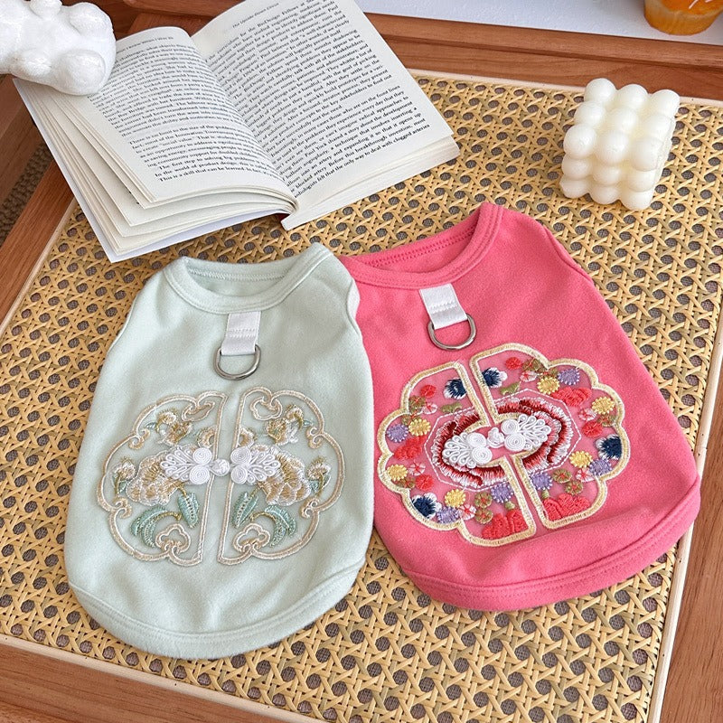 New Chinese Style Embroidered Tractable Vest