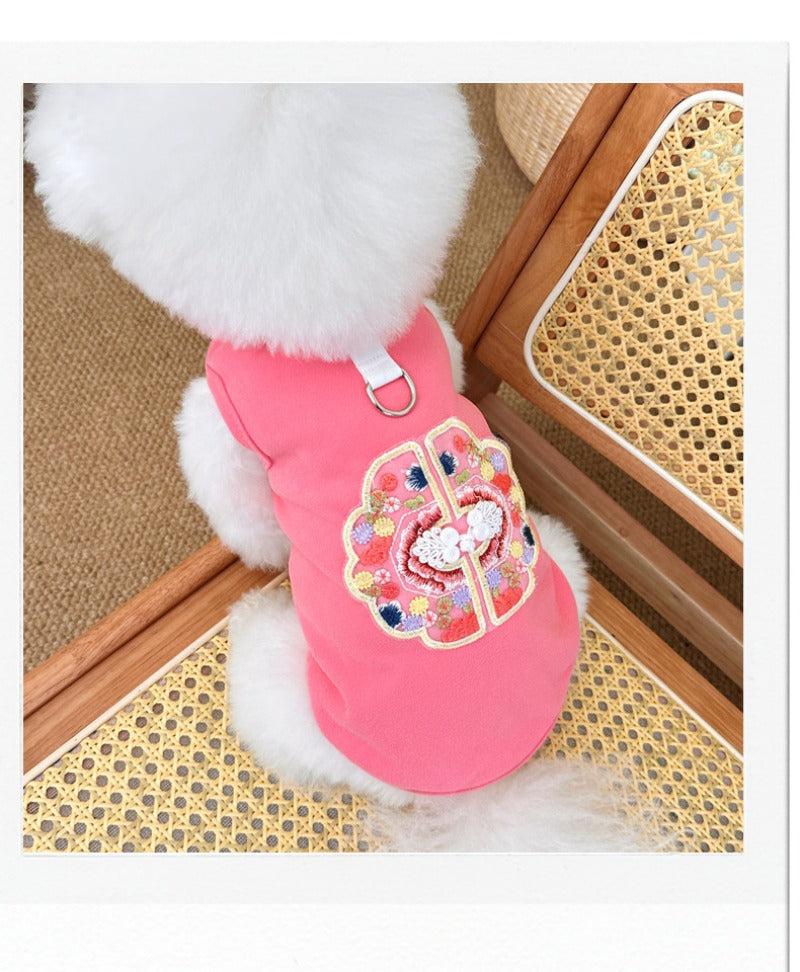 New Chinese Style Embroidered Tractable Vest