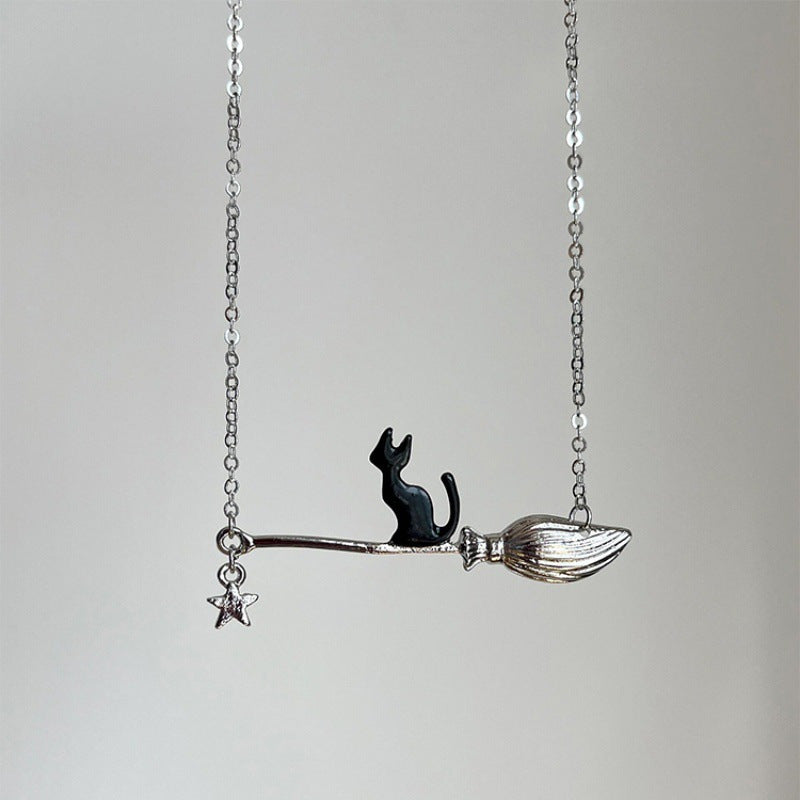 Witch's Cat Necklace