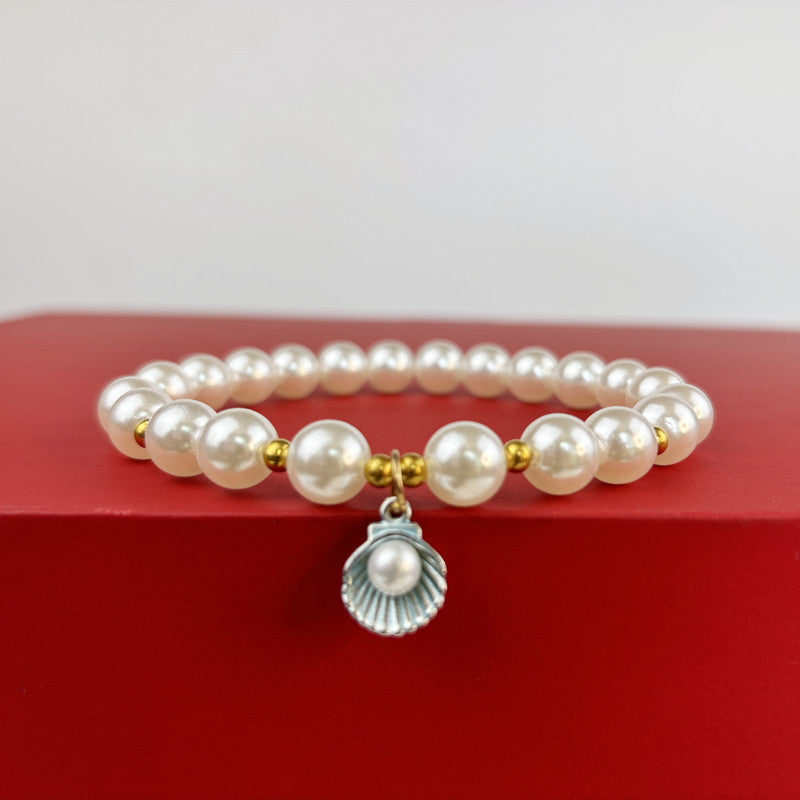 Seashell Pearl Necklace