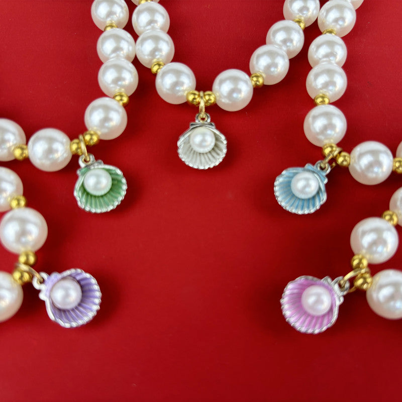 Seashell Pearl Necklace