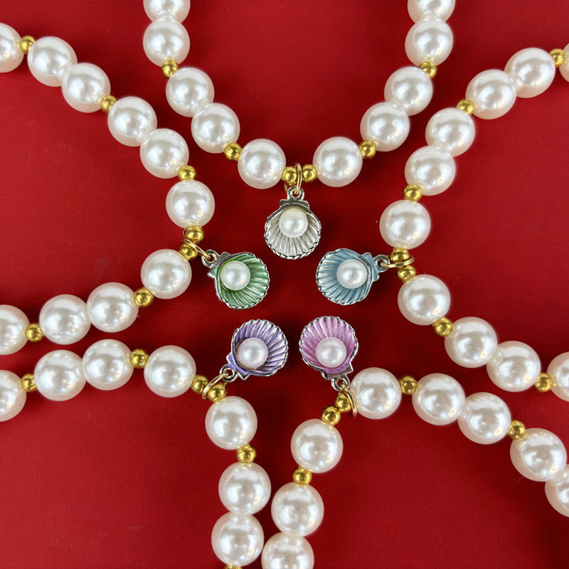 Seashell Pearl Necklace