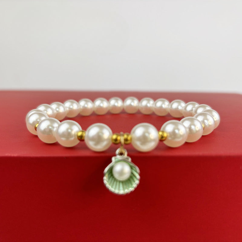 Seashell Pearl Necklace