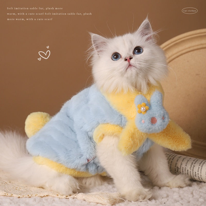 Bunny Scarf Feelce Coat