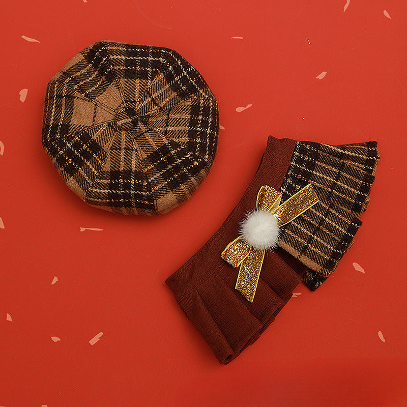 Christmas Octagon Hat & Scarf