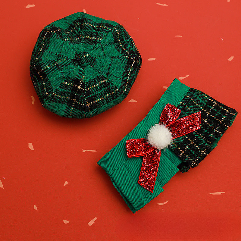 Christmas Octagon Hat & Scarf