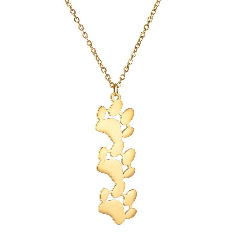 Footprint pendant with Customized Names