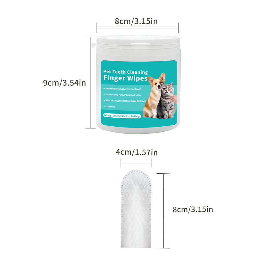 Pet Tooth Cleansing Wipes