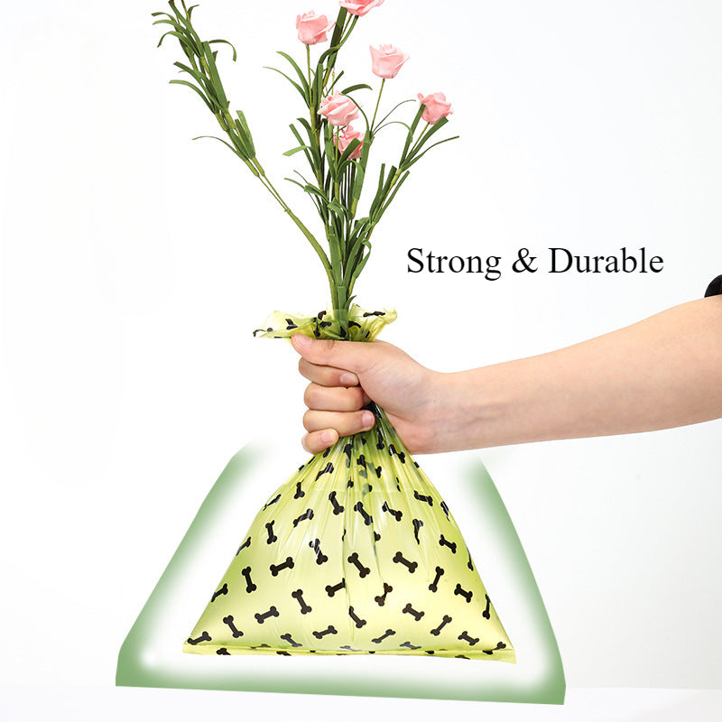 Eco-Friendly Degradable Dog Poop Bags With Dispenser