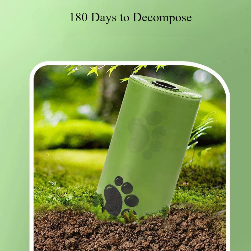 Eco-Friendly Degradable Dog Poop Bags With Dispenser