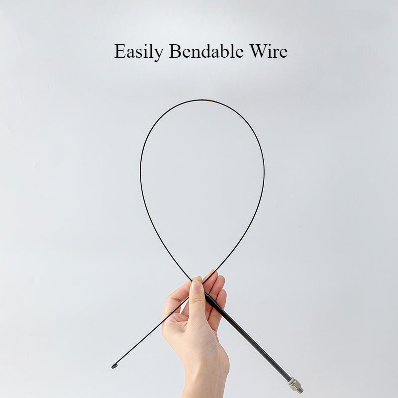 Interactive Steel Wire Feather Bell Cat Stick