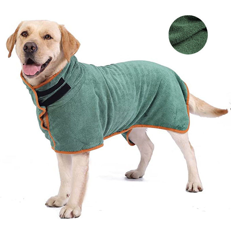 Microfiber Absorbent Pet Bathrobe