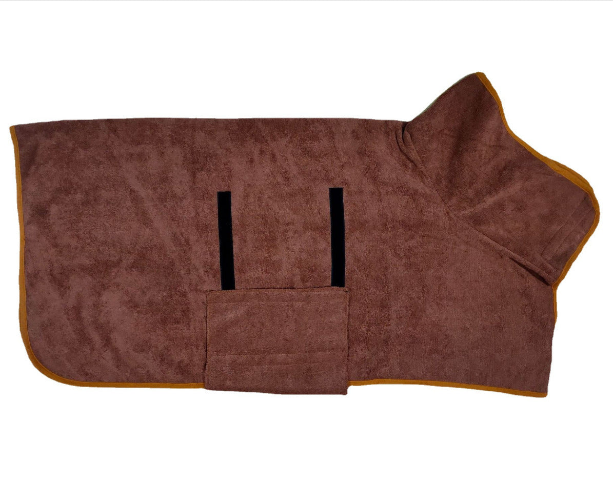 Microfiber Absorbent Pet Bathrobe
